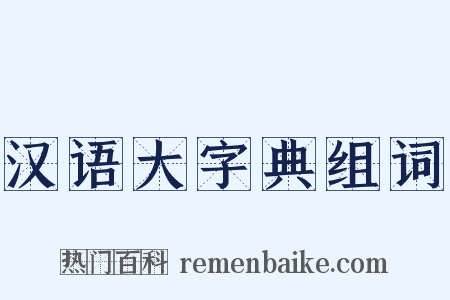 汉语大字典组词是什么意思的图片
